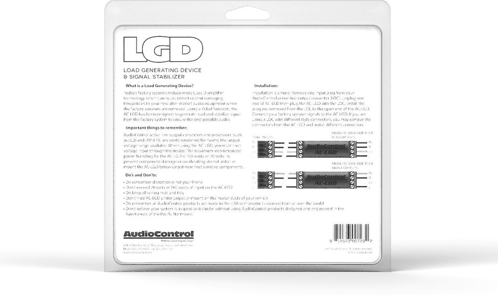 AudioControl AC-LGD Load Generating Accessory