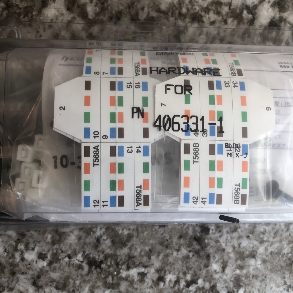 Genuine Tyco Electronics 406331-1 Netconnect Systems Cat 5e Patch Panel 48 Port