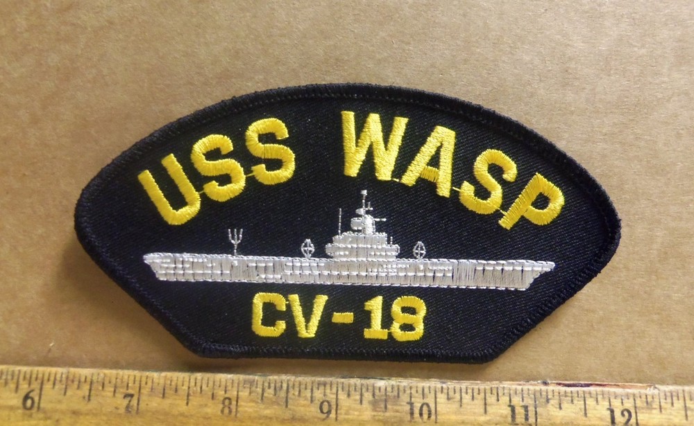 US Navy - USS Wasp CV-18 Embroidered Patch