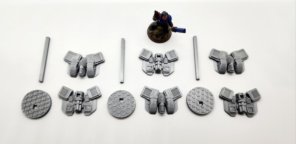 3d Printed Miniatures Gunhawk War Drones 40K Proxy Terrain for Tabletop Gaming