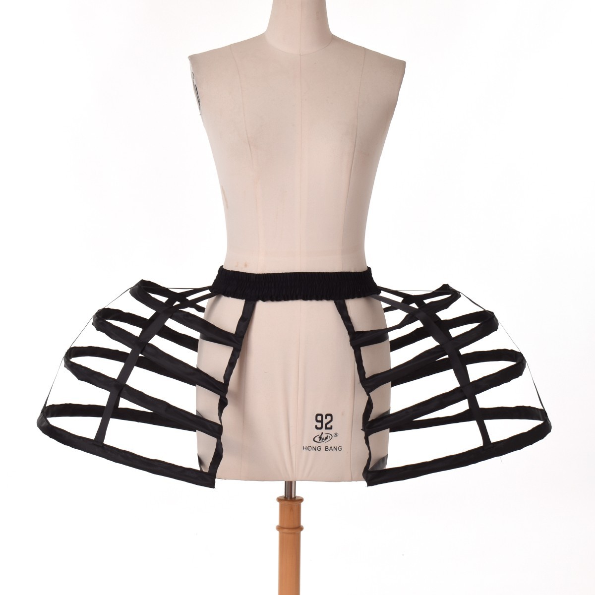 Womens Hoop Skirts for Rococo Victorian Dress Double Pannier Crinoline Bustle