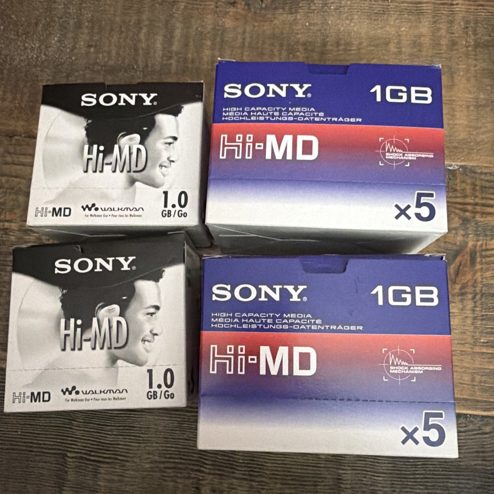 Sony Minidisc Boxes - Empty Boxes Without Discs