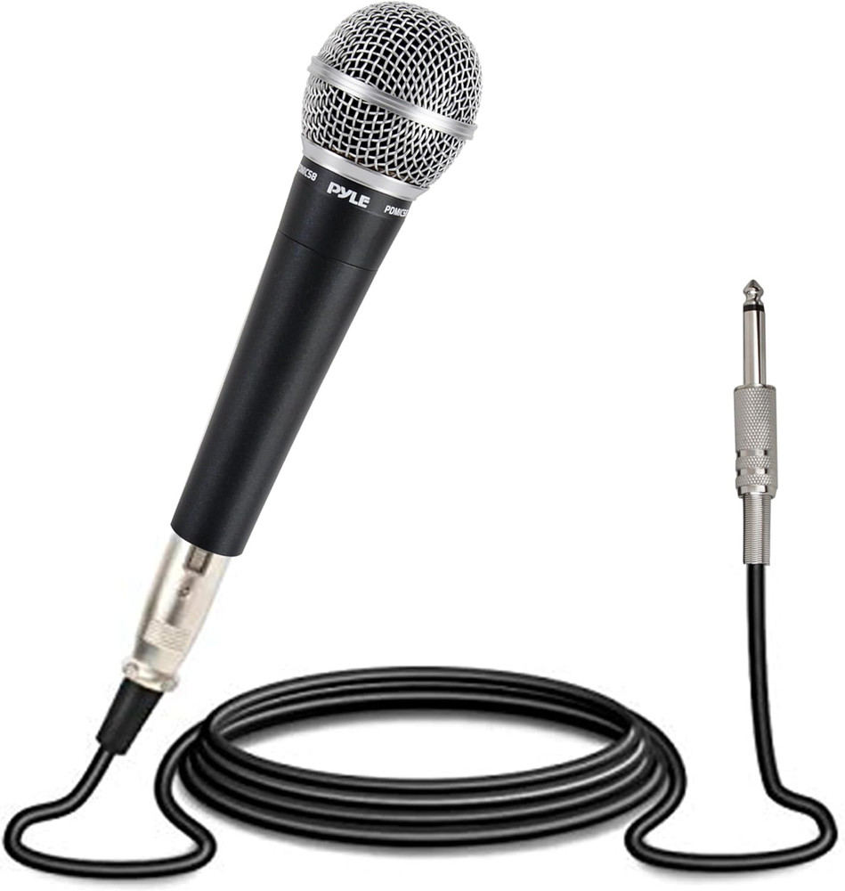 Handheld Microphone PDMIC58 - Dynamic Moving Coil Cardioid Unidirectional Includ
