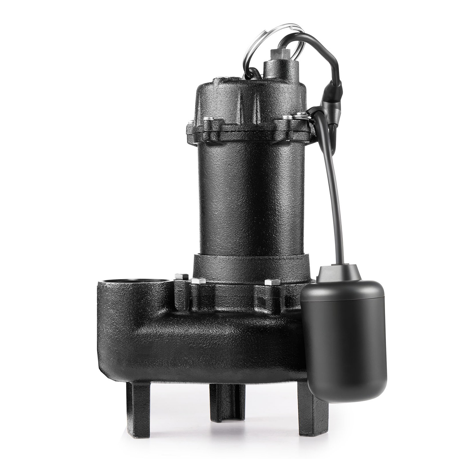 Uimoso 1 HP Submersible Sewage Pump, Cast Iron, 5200 GPH, 25 ft