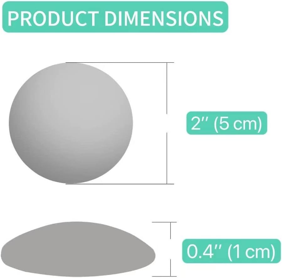 6Pcs 2'' Door Stoppers Wall Protector - round Silicone Door Knobs Guard Wall Shi