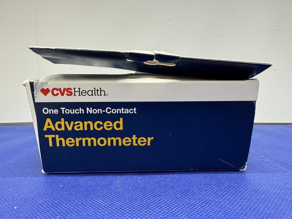 New Cvs Advanced Thermometer One Touch Non Contact Damaged Box