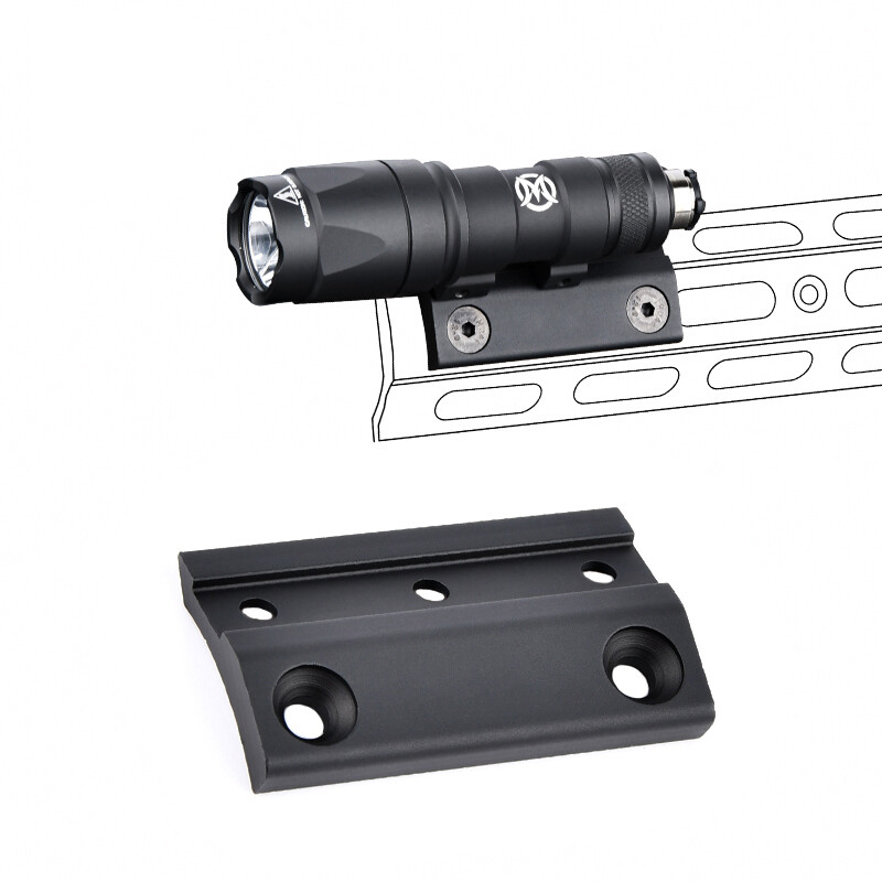 Scout Offset Mount Base For WADSN M300 M600 Light Tactical Flashlight Mount base
