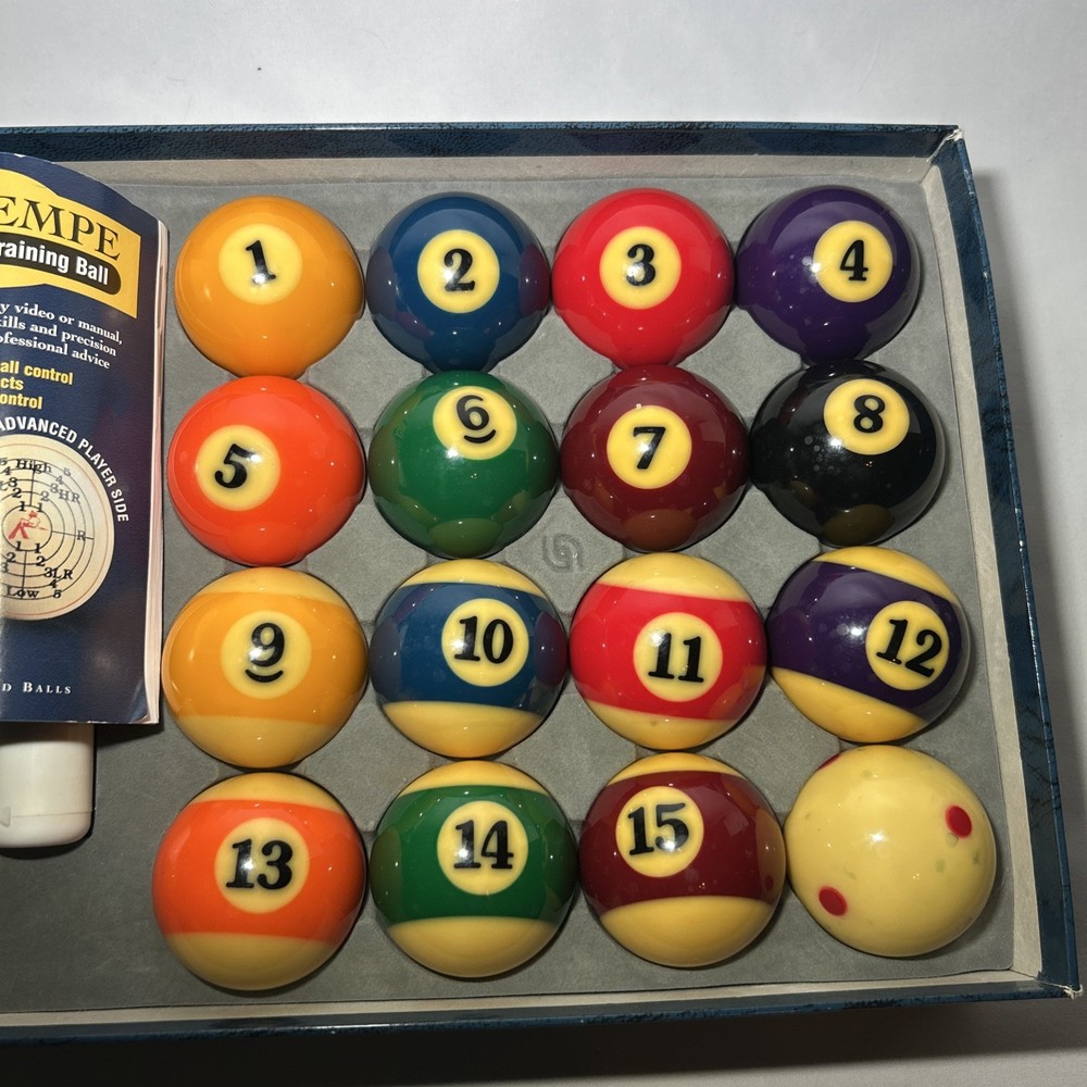 Belgian ARAMITH Pro-Cup Pool Billiard Ball Set Value Pack Open Box