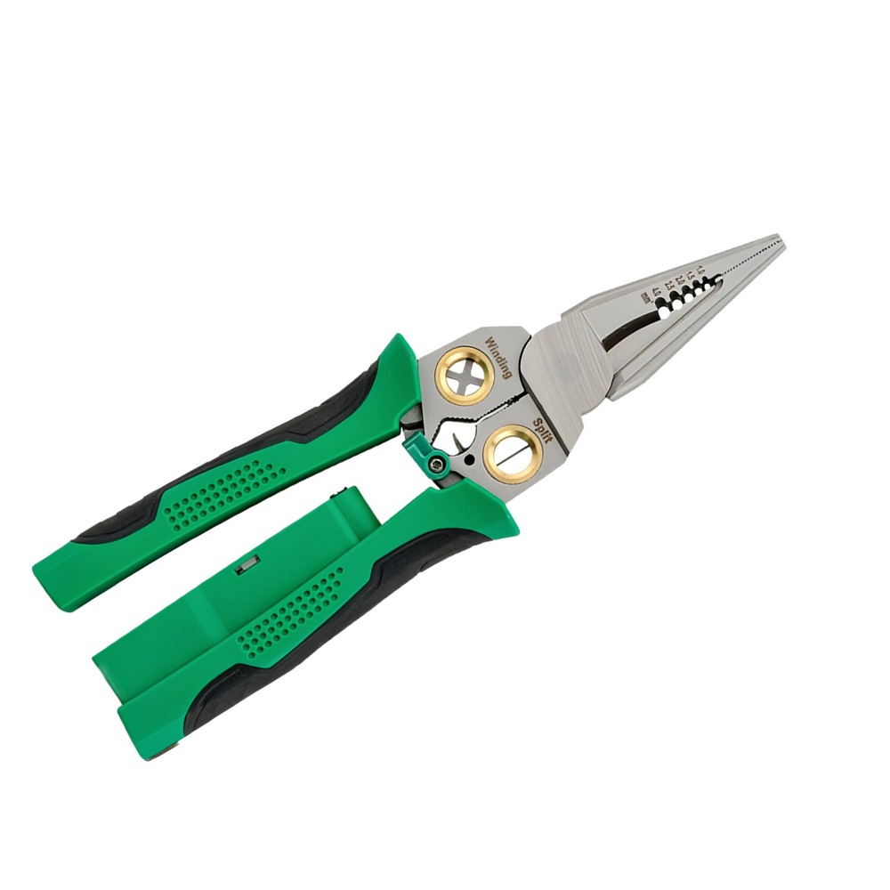 Multi-Function Wire Stripper Tool with AC/DC Voltage Tester for Professional Use