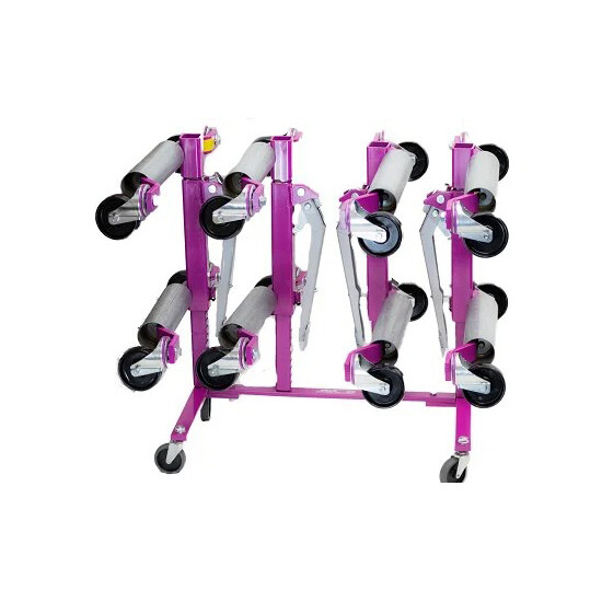 GoJak G567R Car Wheel Dolly Jack Mobile Rolling Storage Rack