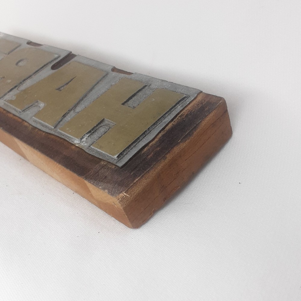 Hart Printing Block Letterpress Typography