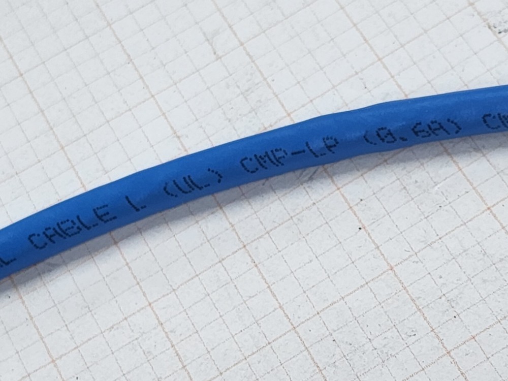 General Cable GenSPEED 6 23/4P Cat6 Network Cable CMP Plenum Blue /100ft