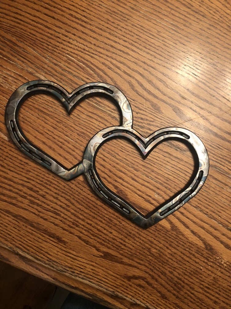 Double Horseshoe Heart (1pc) Handmade