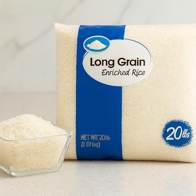 Great Value Long Grain Enriched Rice, 20 lb