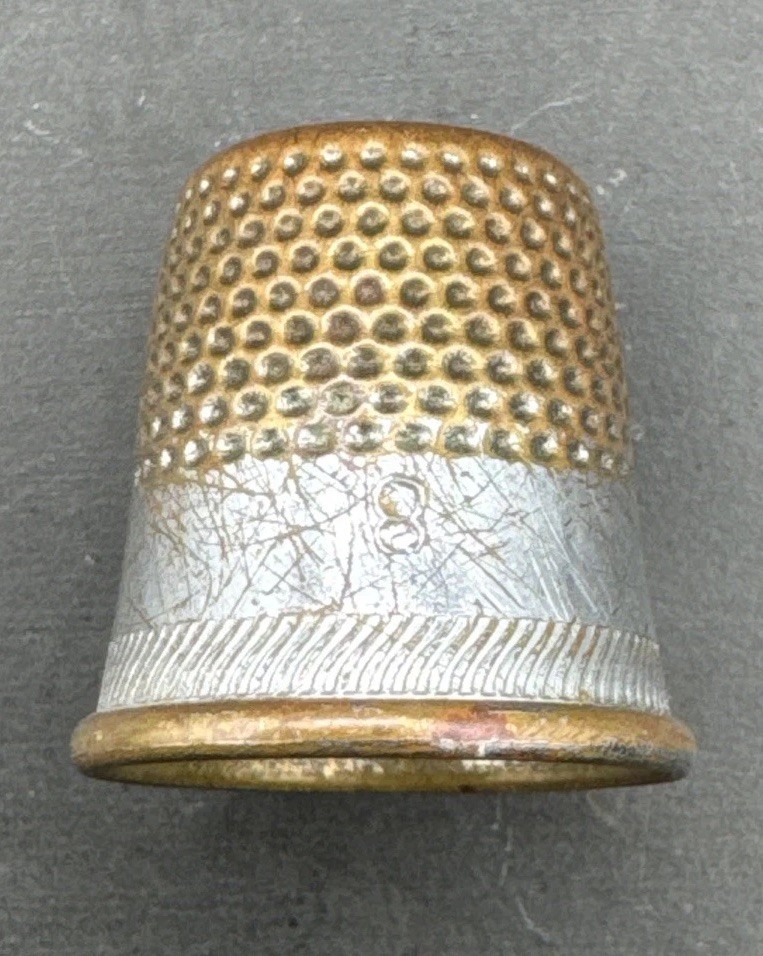 Sewing Thimble Antique Copper Two-Toned | Size 8