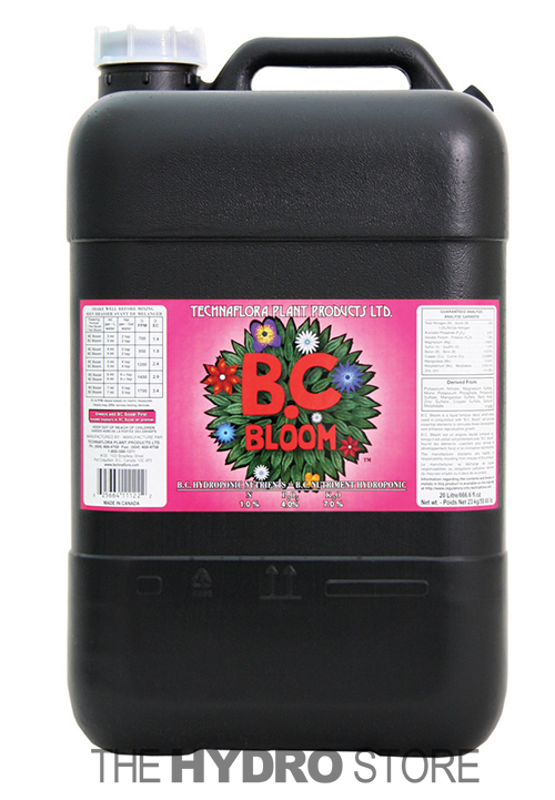 Technaflora B.C. Bloom 20L 5G - BC Hydroponics Nutrients 3 Part complete base
