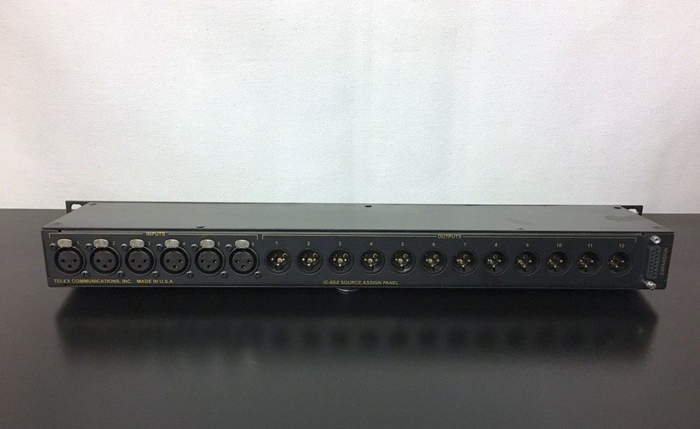 Telex Audiocom IC-6SX Source Assign Panel