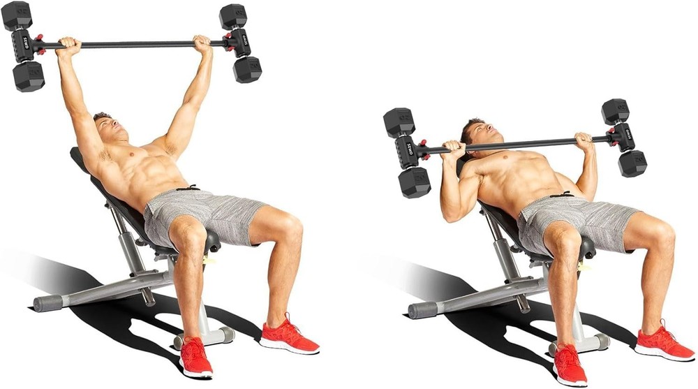 Dumbbell Converter Set – Transform Dumbbells into Barbell Set Adjustable 220LB