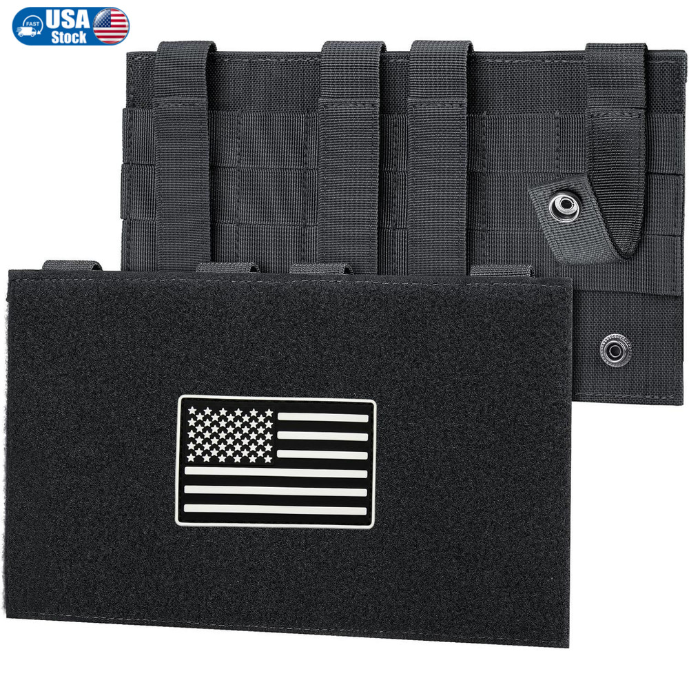 Tactical Molle Hook Loop Panel 10x6 for Morale Patch Backpack Accessories