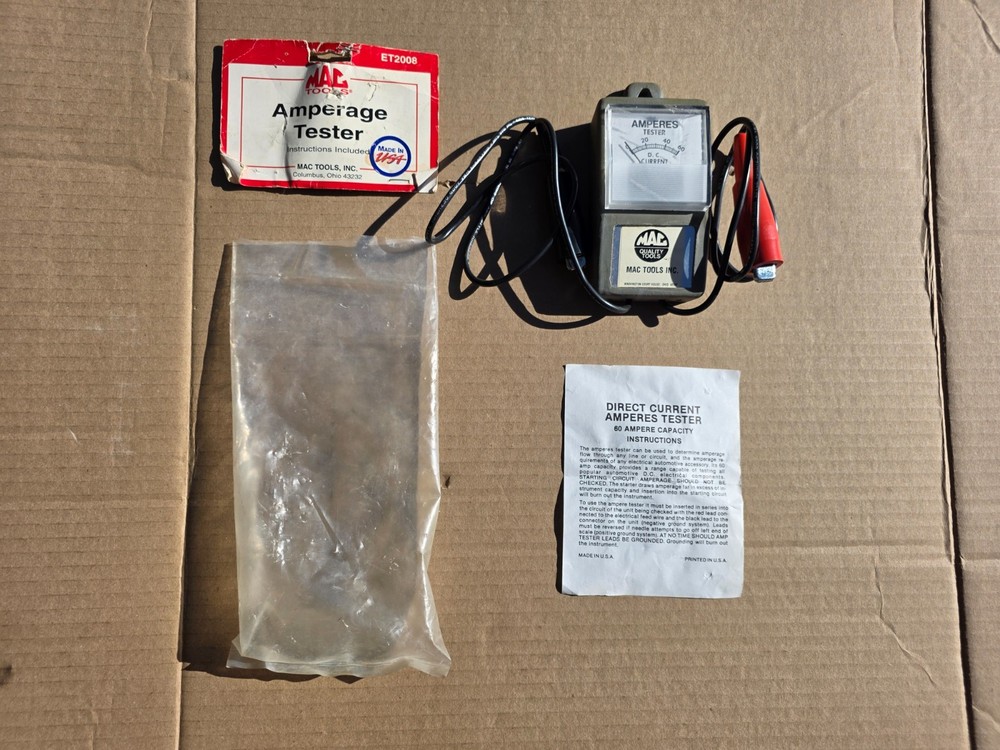 VINTAGE MAC Tools Et2008 amperage Tester