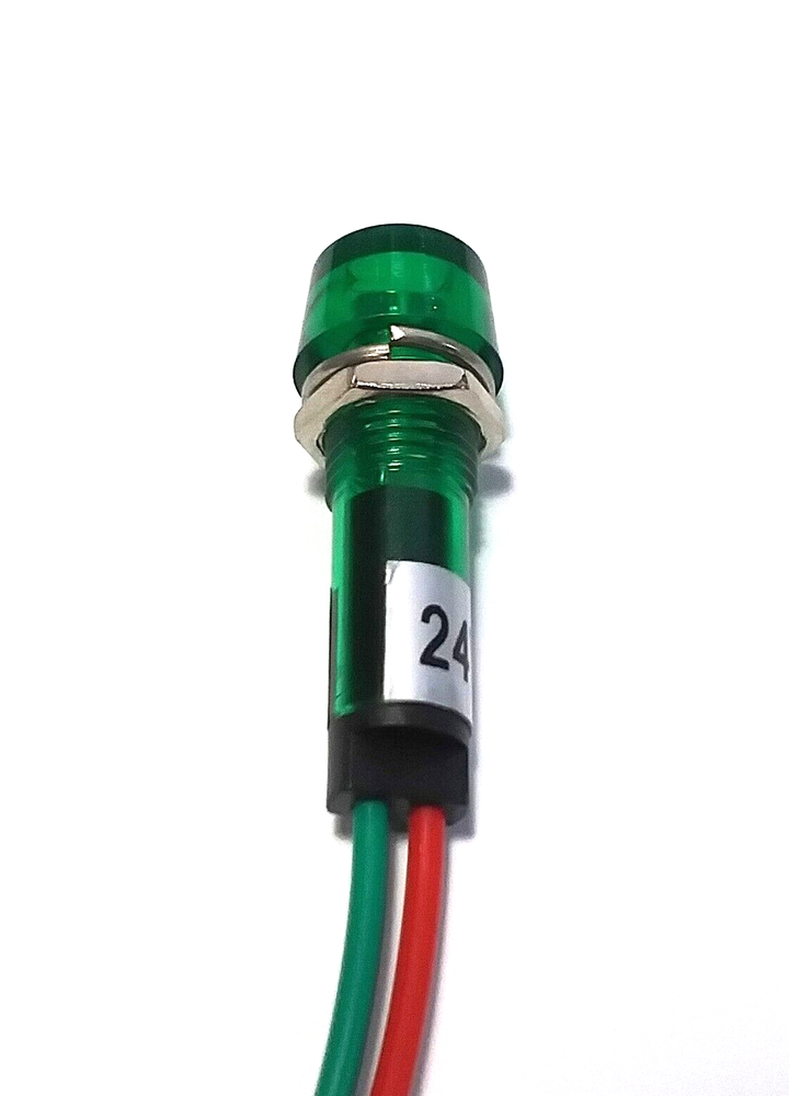 3 BBT 24 volt Waterproof Green LED Hi-Profile Indicator Lights