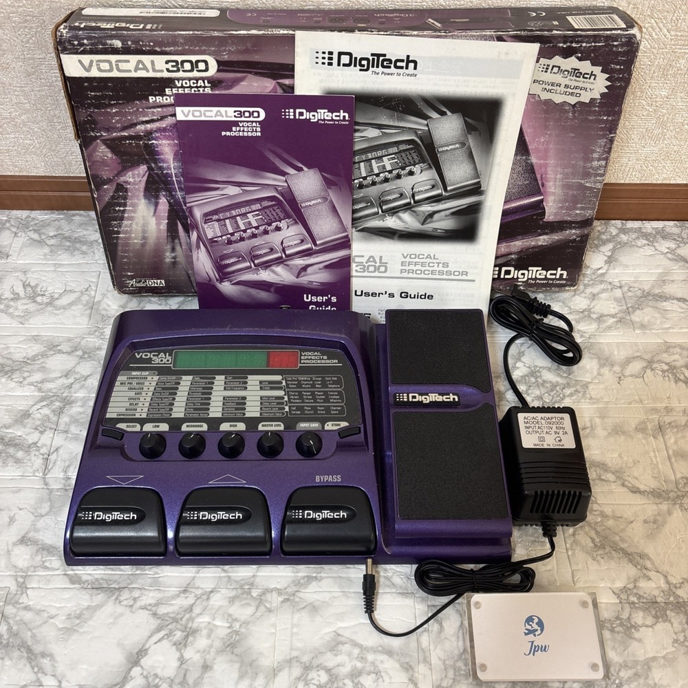DigiTech Vocal 300 Vocal Multi-Effects Processor Voice Changer with Adapter