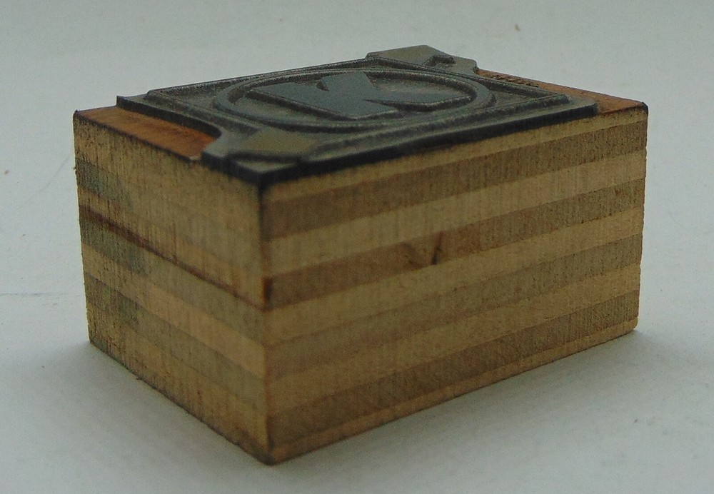 Printing Letterpress Printers Block Circle K