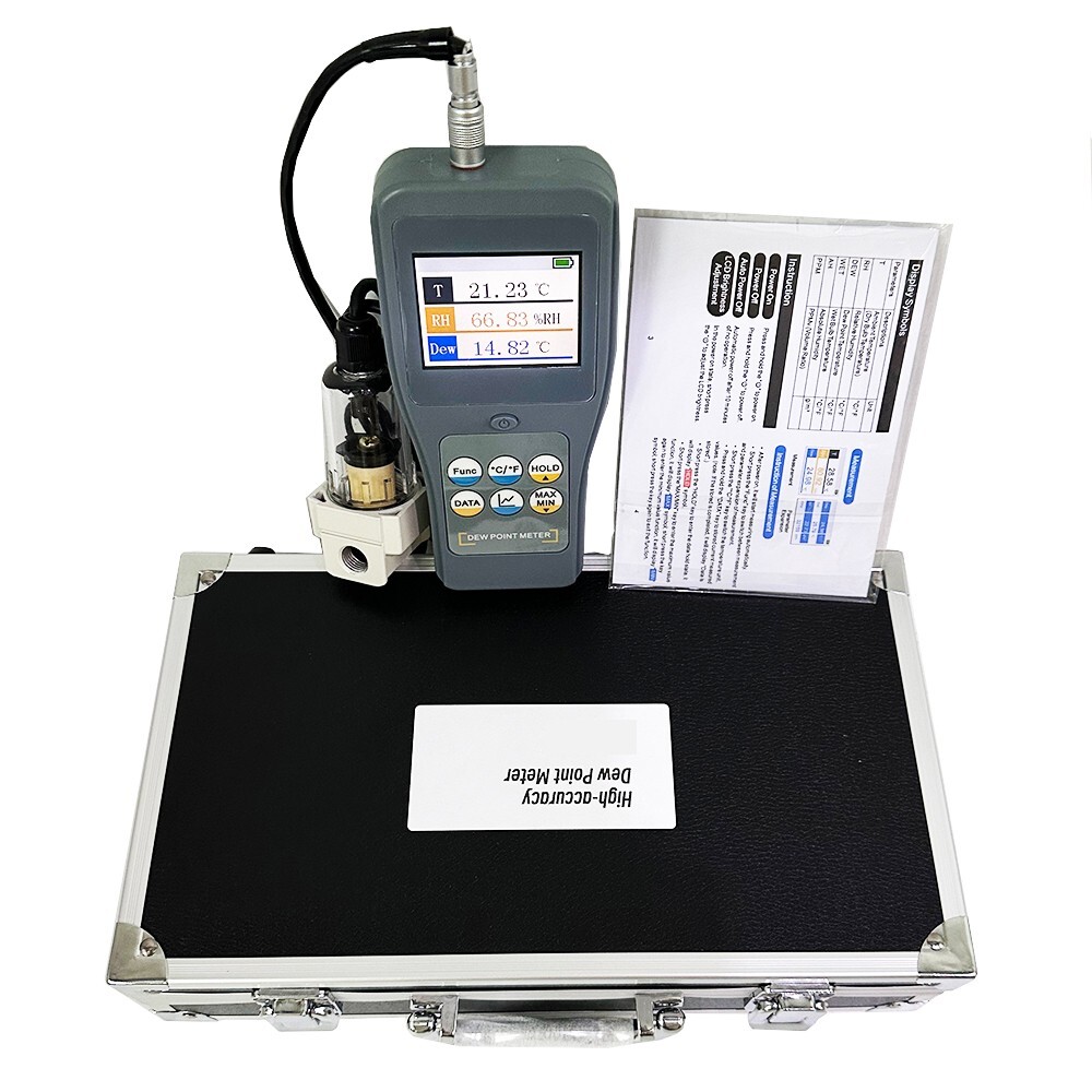 Split Type Dew Point Meter with Relative Humidity Range 0~100%RH LCD Display