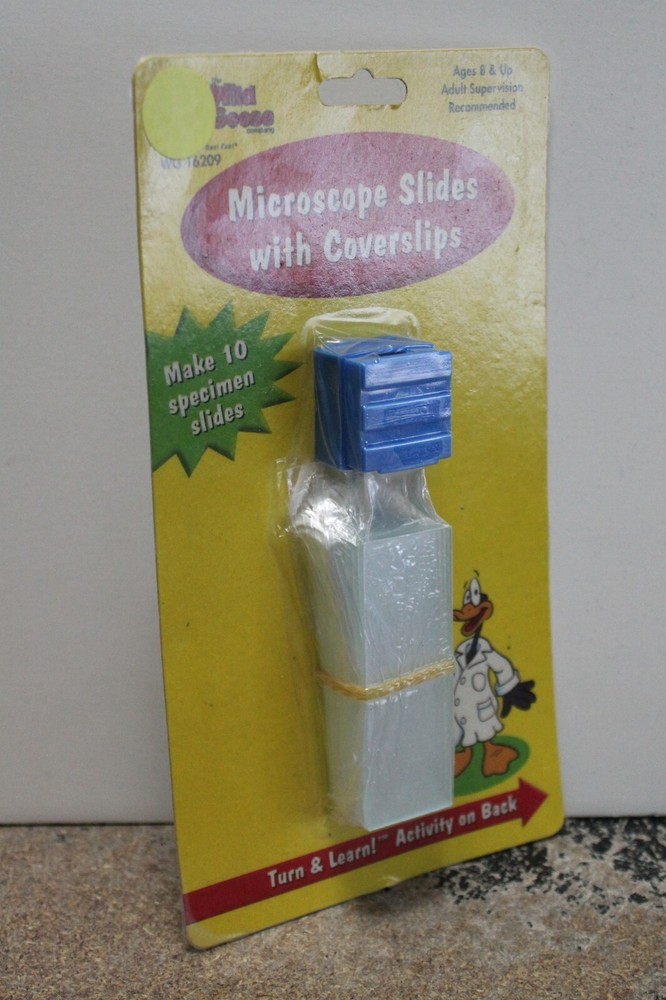 Wild Goose Co. Microscope Slides with Coverslips (10 pack) NEW