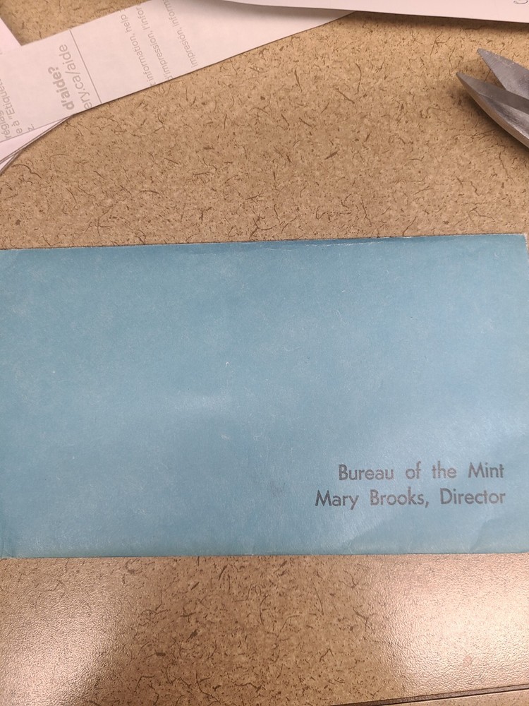 Bureau Of The Mint Blue Envelope Set