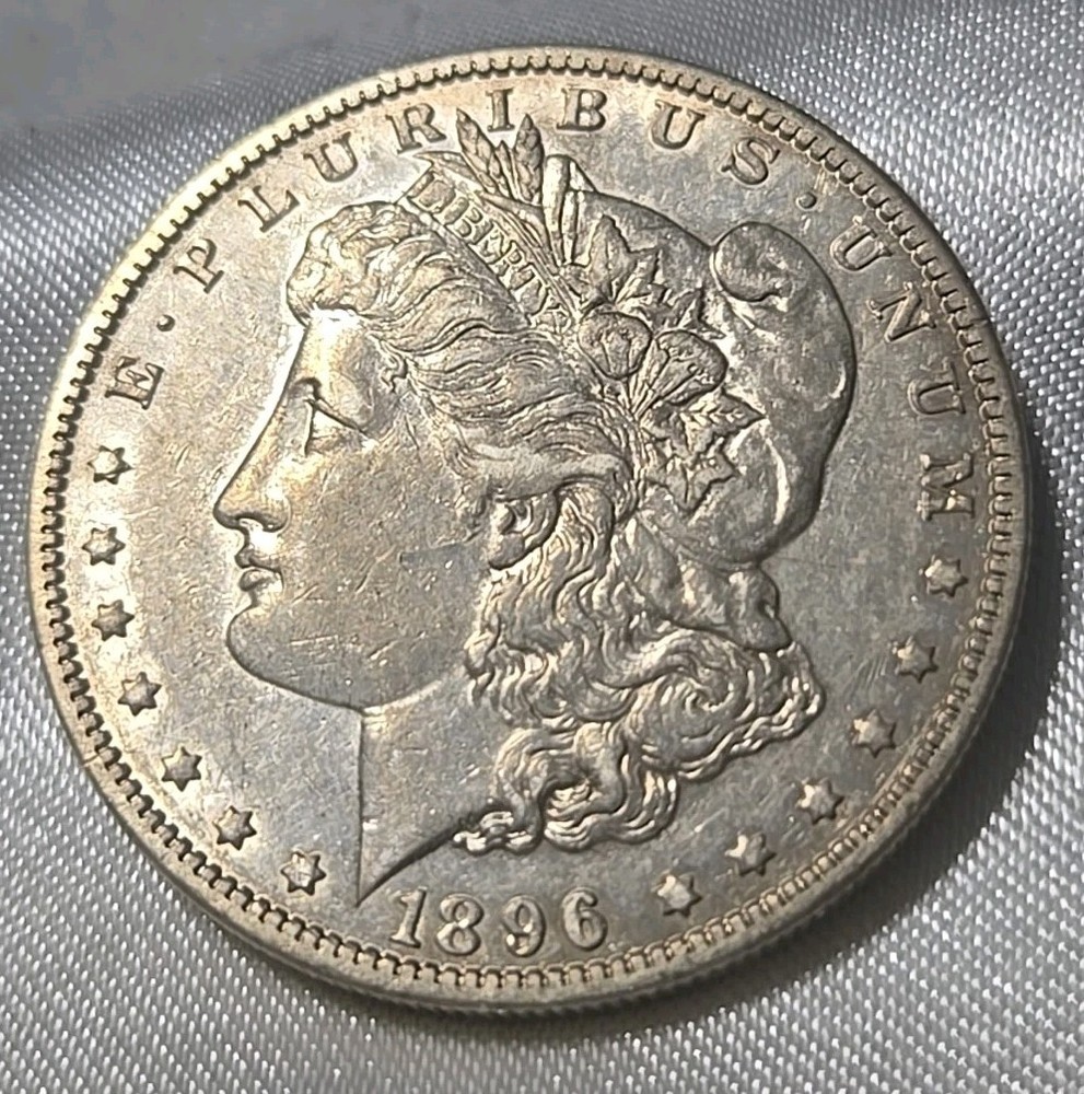 1896 O MORGAN SILVER DOLLAR - AU+