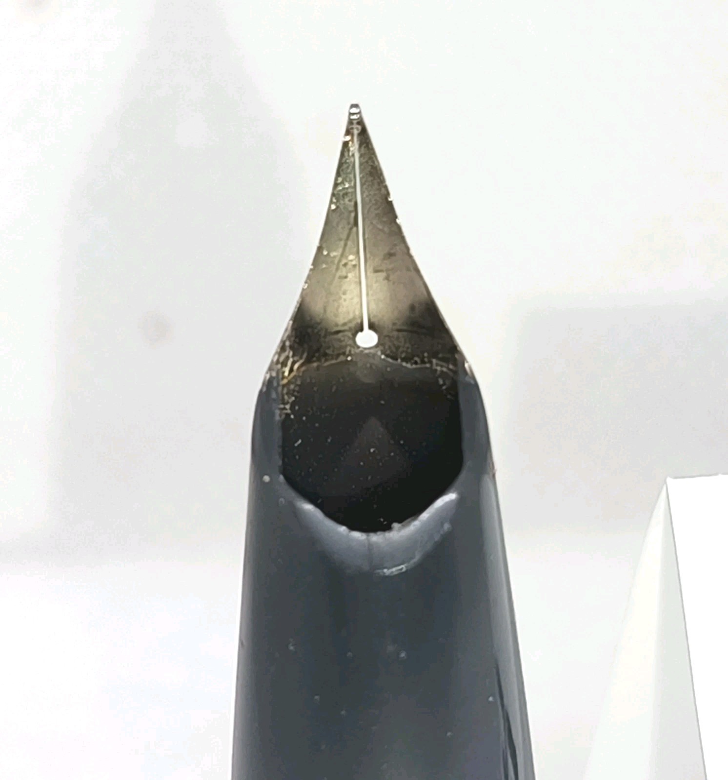 Sheaffers PFM Fountain Pen Nib Assembly Gray XF Palladium PdAg Nib Extra Fine EF