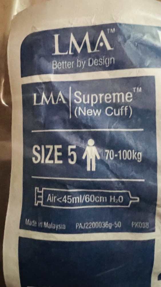ONE LMA Single Use Laryngeal DIFFERENT SIZE