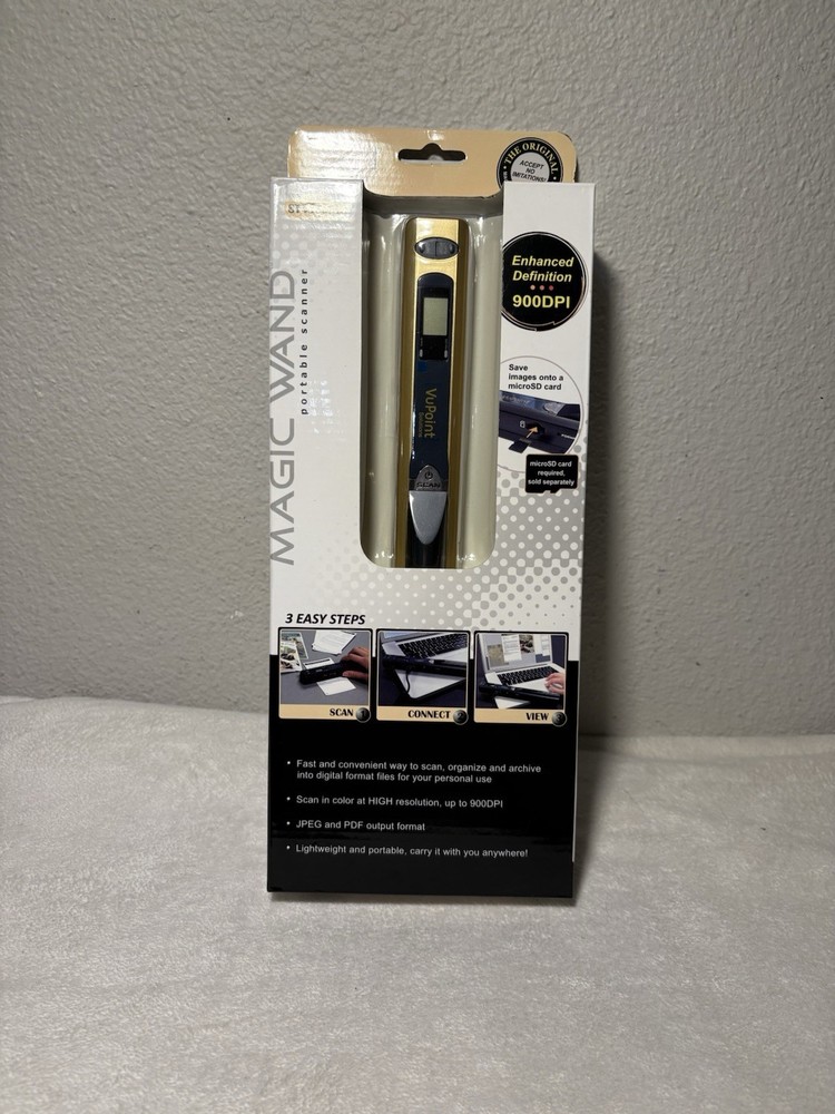 VuPoint Solutions Magic Wand Handheld Scanner PDS-ST415-VPS - New Sealed