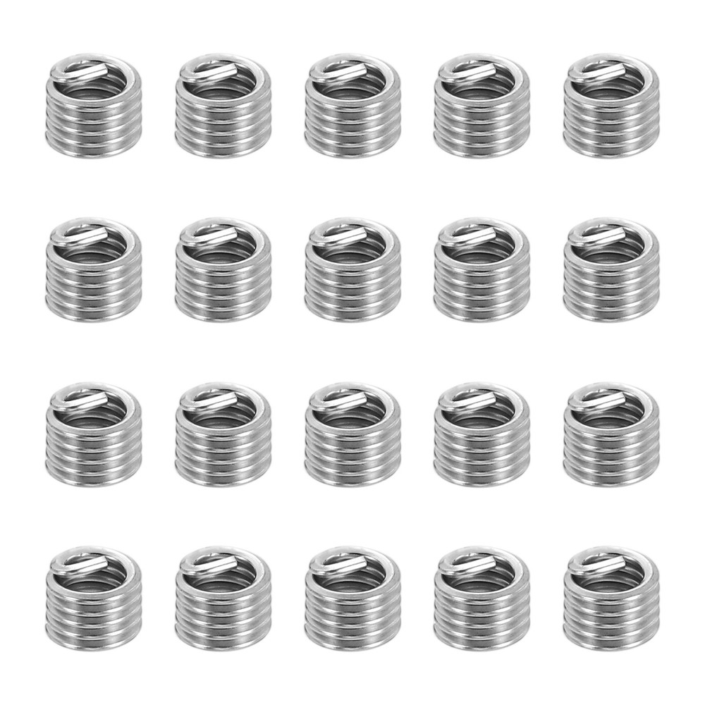 20pcs Wire Thread Inserts 4#-40 UNC 1.5D 3.2mm Helical Threaded Sleeve