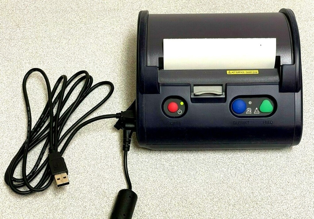 Seiko Instruments SII MPU-L465 -E Thermal Printer w/ AC Adapter/ USB Cable/ Roll