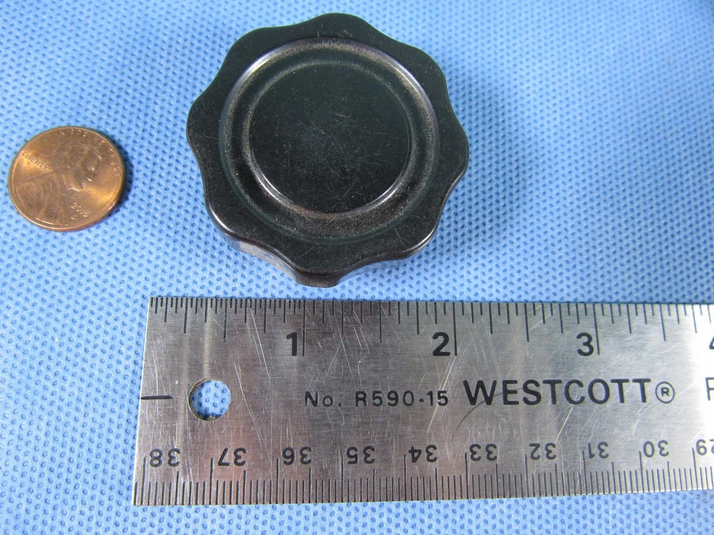 Lot 9 Rotary Control Potentiometer Knobs W/ Aluminum Dial Scales Brass Insert