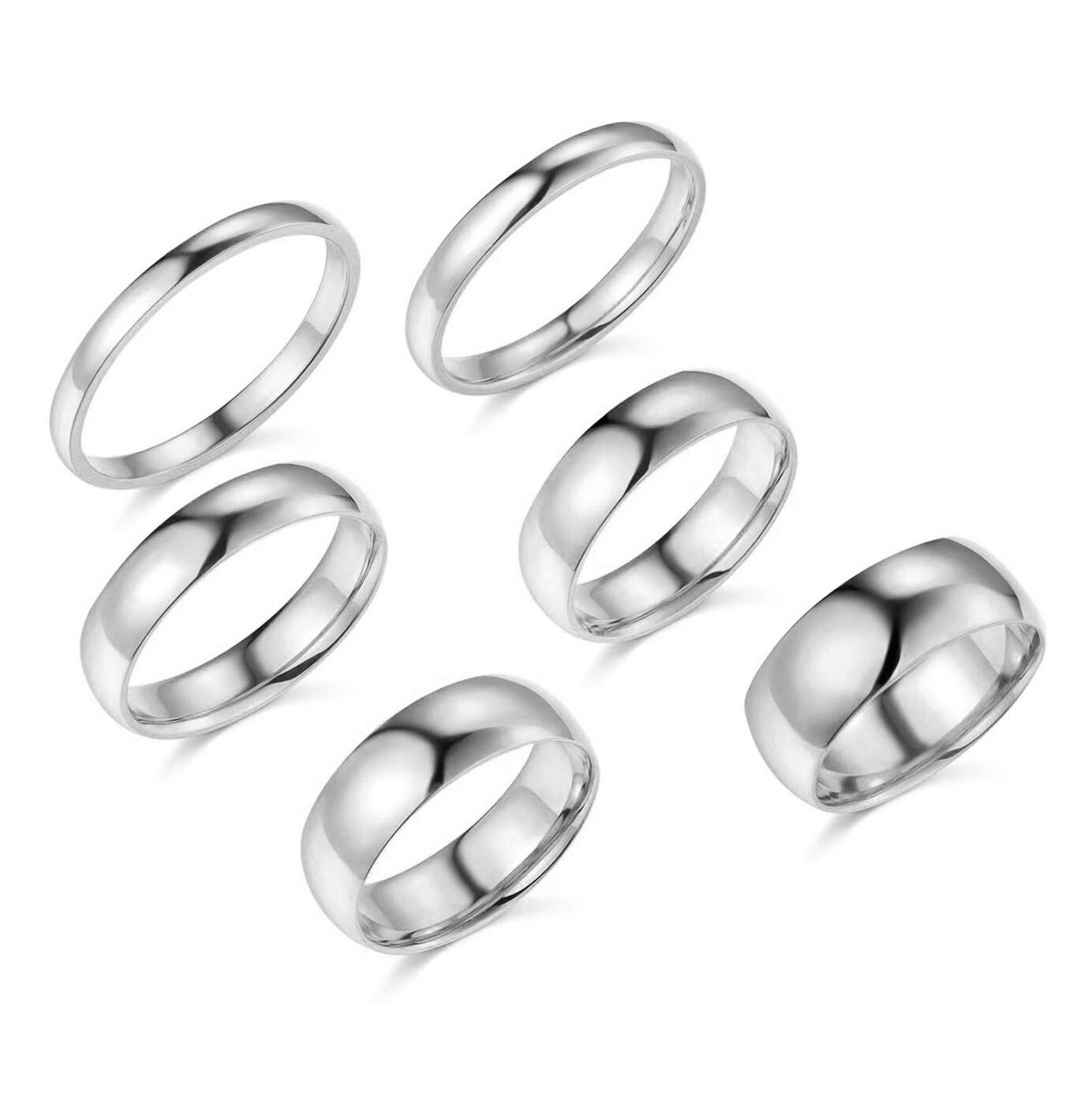 14k Solid Yellow White Gold 2mm 3mm 5mm 6mm 7mm 8mm Fit Engagement Wedding Band