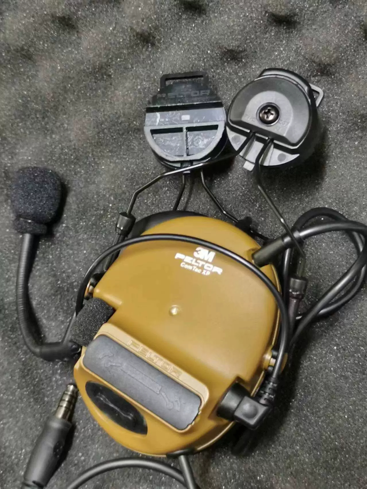 COMTAC III /C3 Single Com Noise Reduction Headset For TCA TRI /Real Mil-Spec PTT