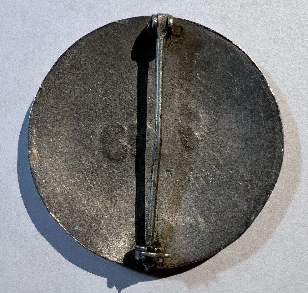 PEARL HARBOR Employee BADGE Steel WWII Era Hawaii Hawaiian Honolulu Navy 7083