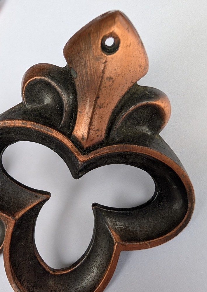 7 Fleur de lis Drawer Cabinet Pulls Knobs French Country Bronze Design Hardware