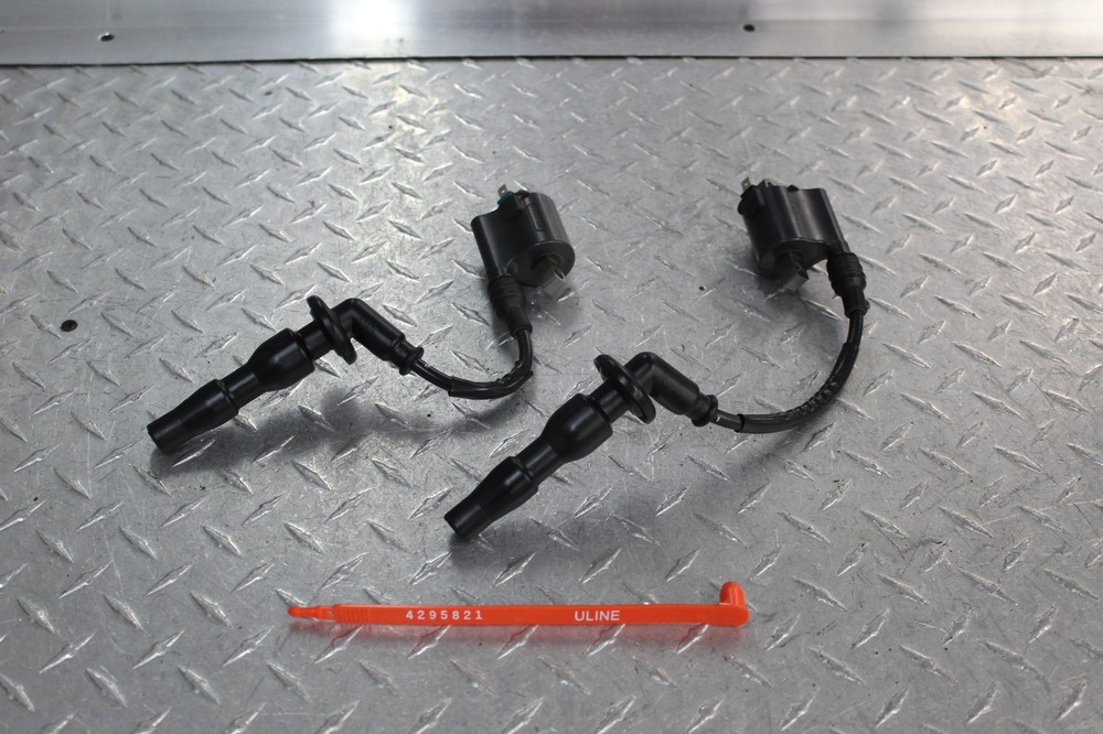2014 HONDA CBR500R IGNITION COIL SPARK PLUG CAP SET PAIR