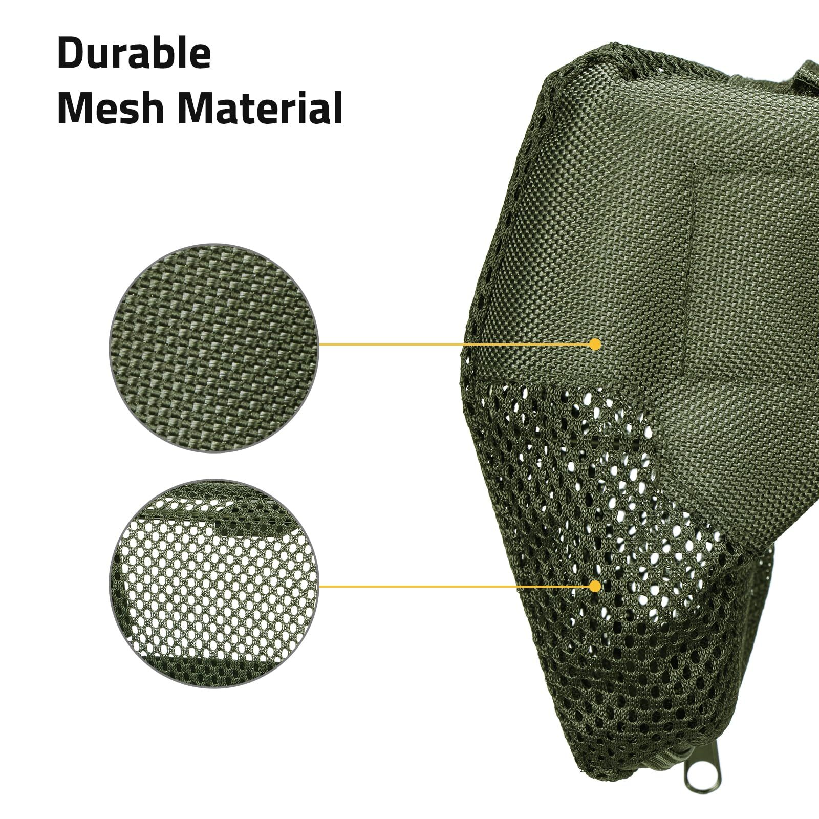 Brass Shell Catcher Net with Picatinny Rail Mount Heat Resistant Mesh Universal
