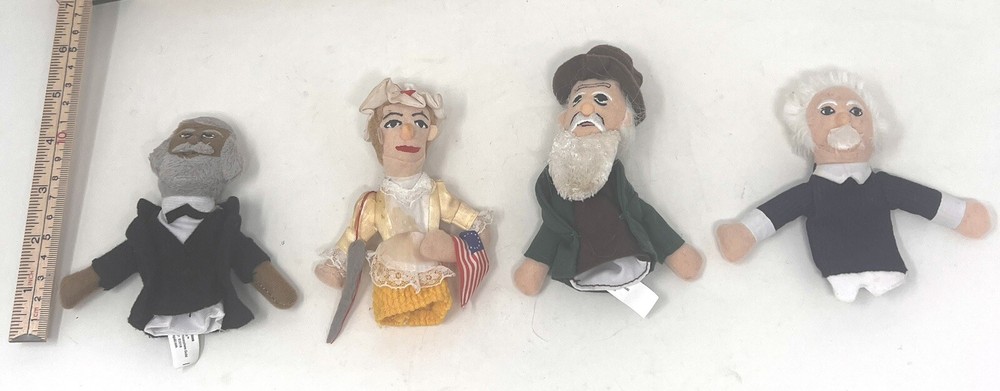 Magnetic Personalities Finger Puppet 4 Einstein Davinci Betsy Ross Frederick
