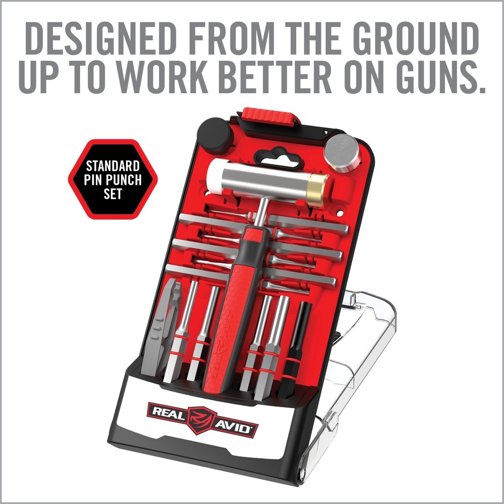 Real Avid Hammer & Punch Set | Includes 4 interchangeable hammer heads (AVHPS)