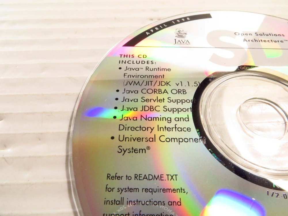 Novell DeveloperNet Essentials 1998 CD Disc: Java-Runtime, Java Corba ORB, More