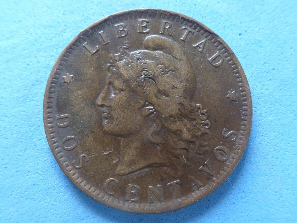 2119) Argentina 2 Centavos 1891 Problem Free £3.00