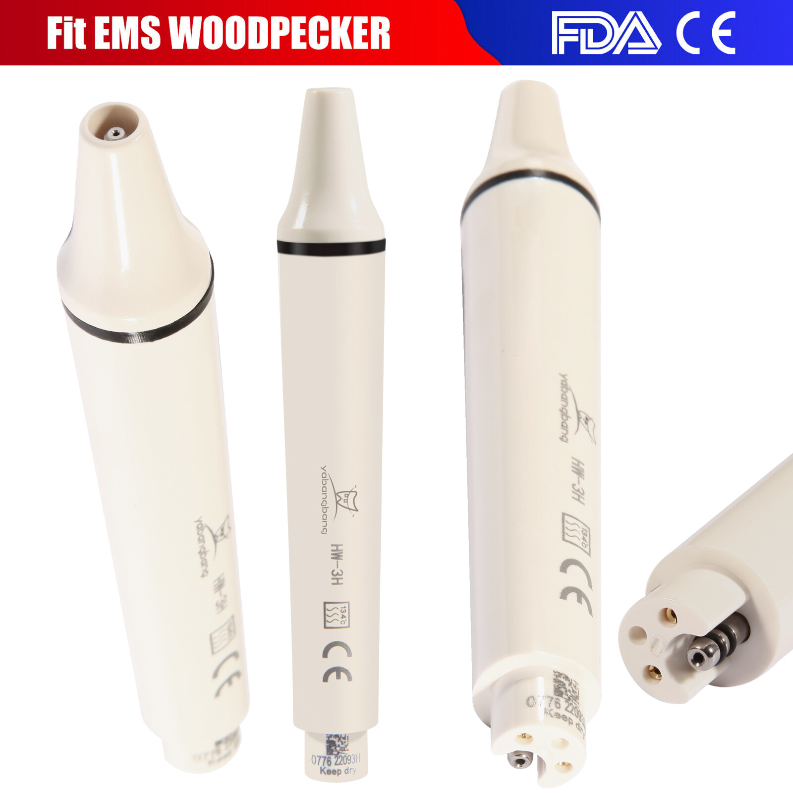 Dental Piezo Ultrasonic Scaler Handpiece fits EMS WOODPECKER Cavitron 135℃ HW-3H