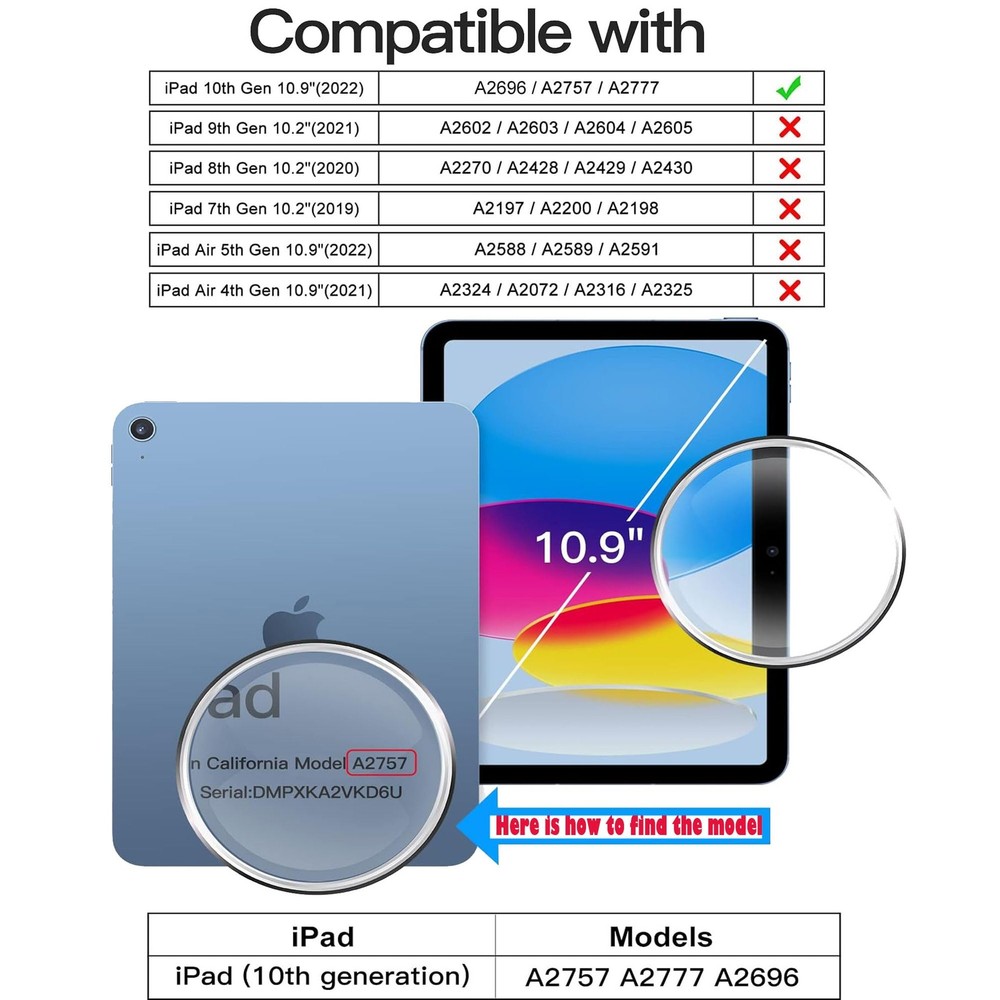 TiKeDa Screen Protector for iPad A16 2025 11th/10th Generation 2022 Clear