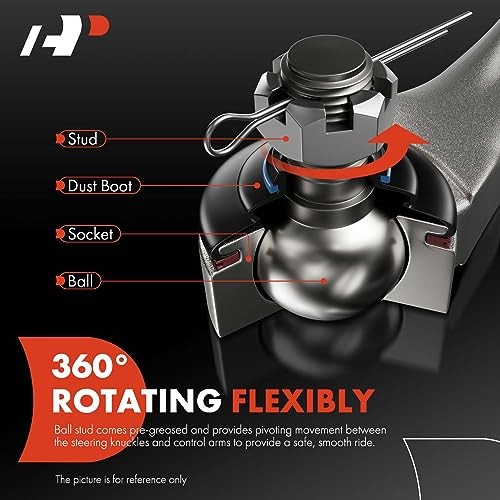 Front Left Forward Upper Control Arm, with Ball Joint & Bushing, Compatible